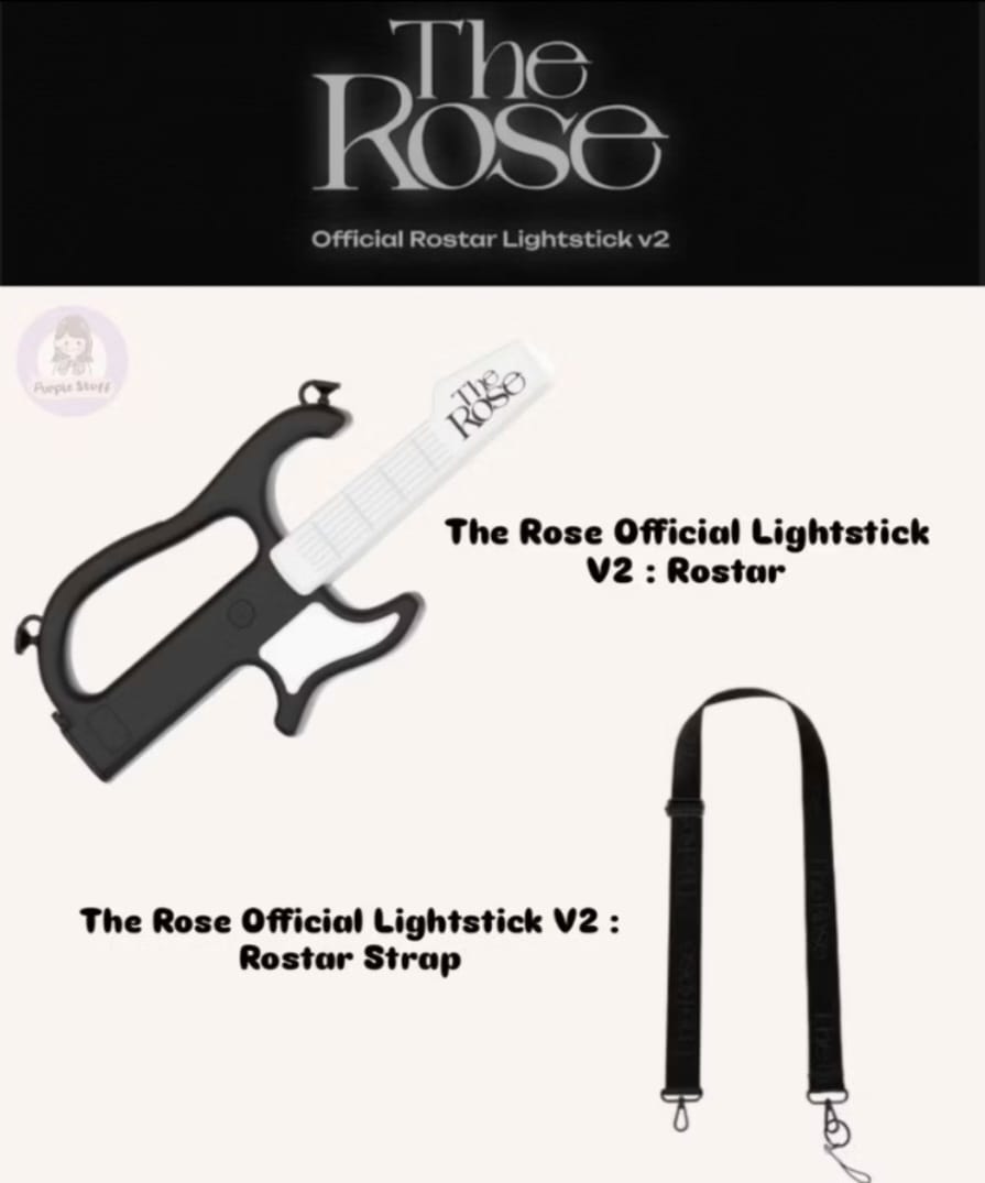 OFFICIAL LIGHT STICK THE ROSE V2 : ROSTAR DAN ROSTAR STRAP